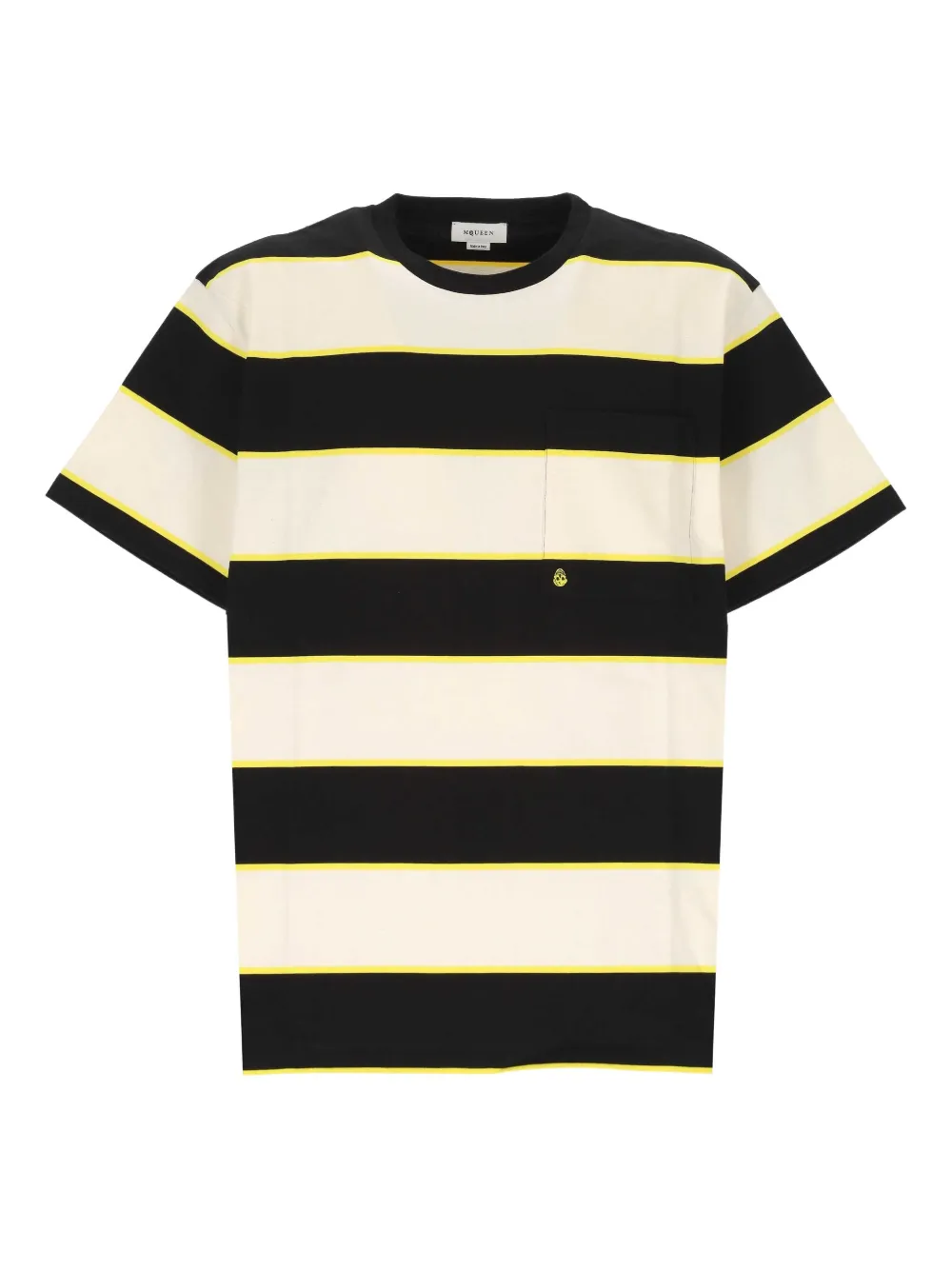 Alexander McQueen playera con bolsillo y motivo de rayas | negro | Image 1