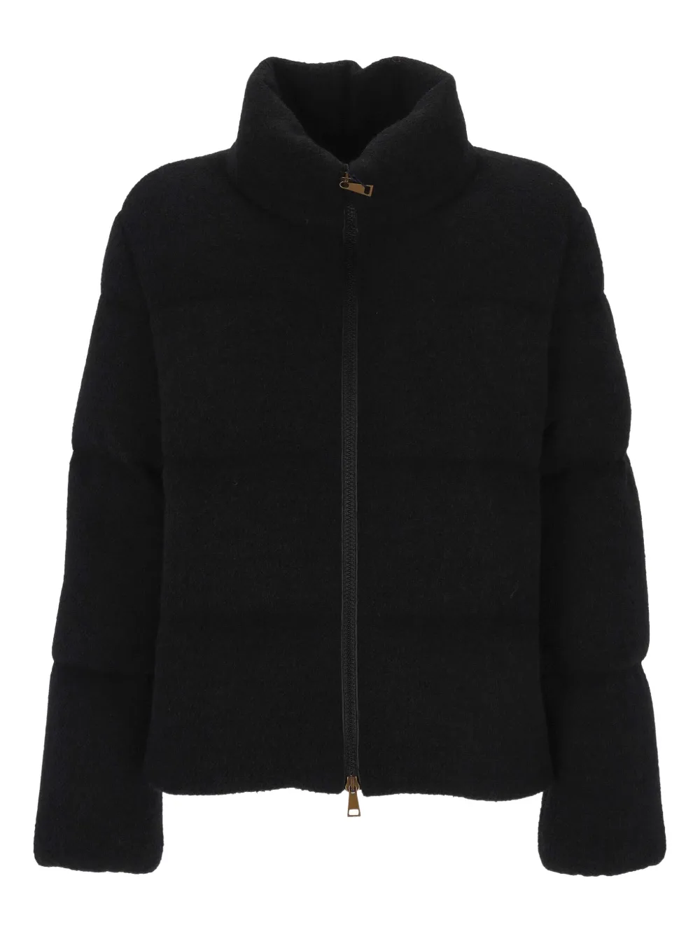Moncler High-neck Down Jacket In Blue