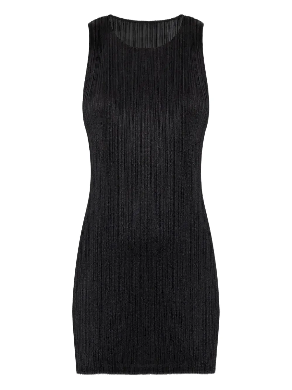 Issey Miyake Navy New Colorful Basics 4 Midi Dress In Black