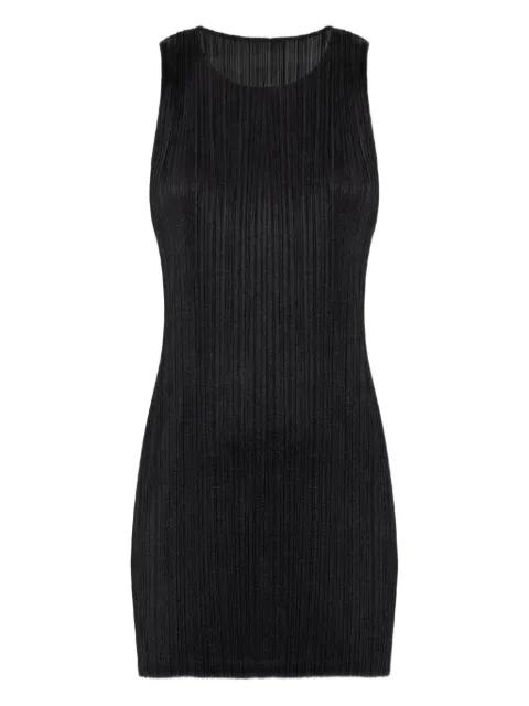 Pleats Please Issey Miyake pleated sleeveless mini dress