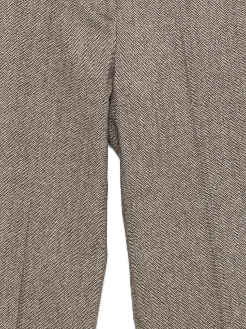 Antonelli Broek met visgraatpatroon Bruin