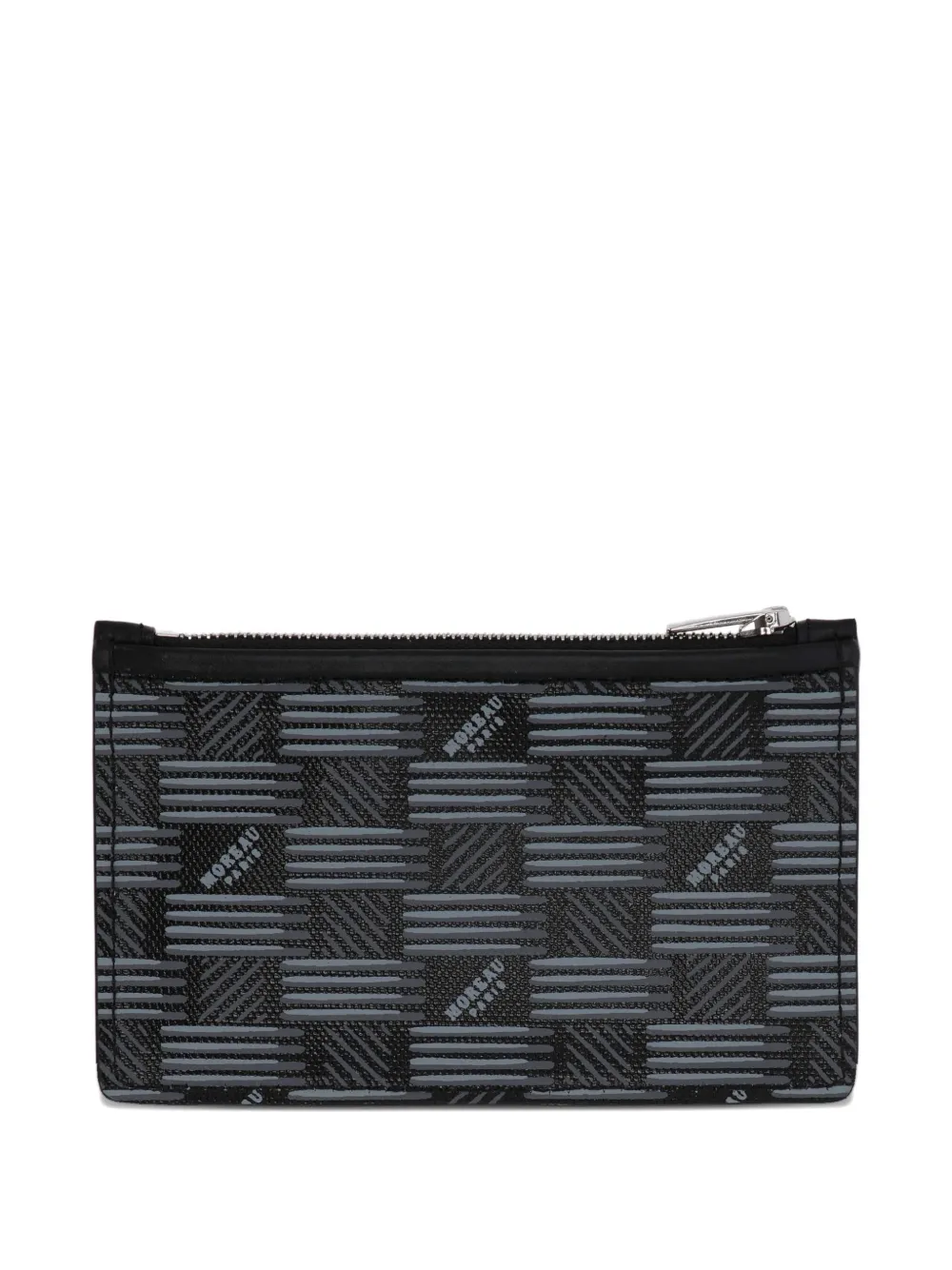 Moreau Portemonnee met rits en logoprint - Zwart