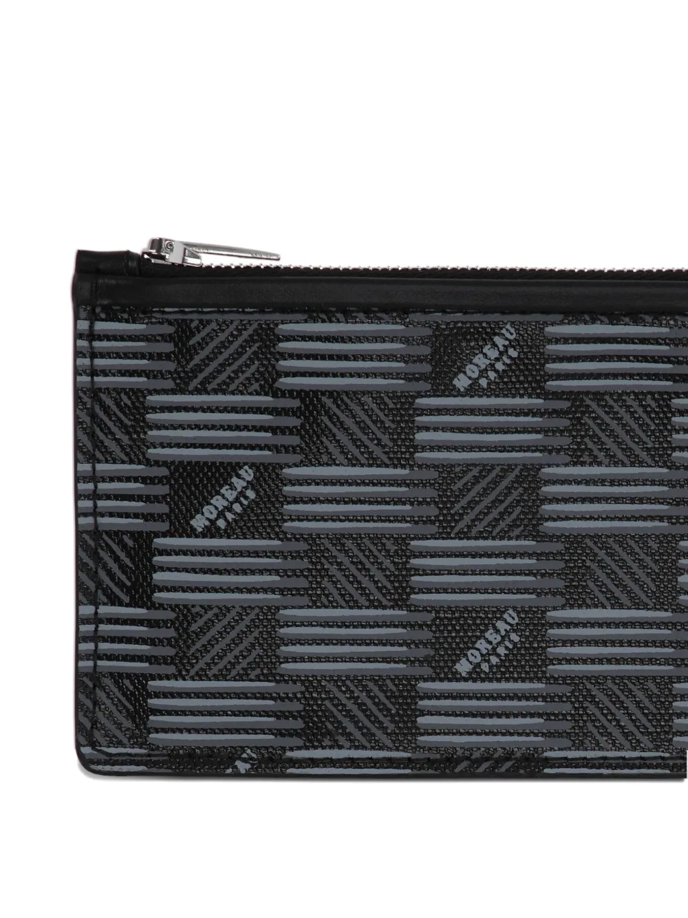 Moreau Portemonnee met rits en logoprint Zwart