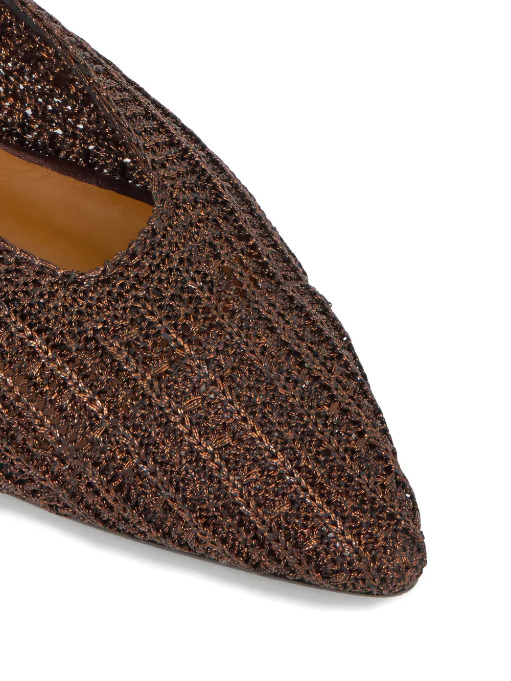 Castaã±er Bassi Pointed Flat In Brown