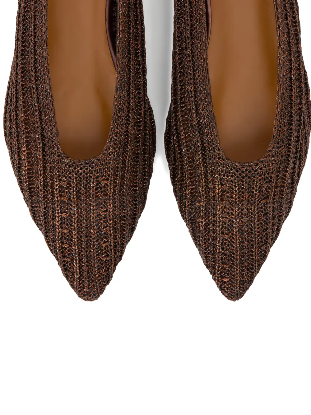 Castaã±er Bassi Pointed Flat In Brown