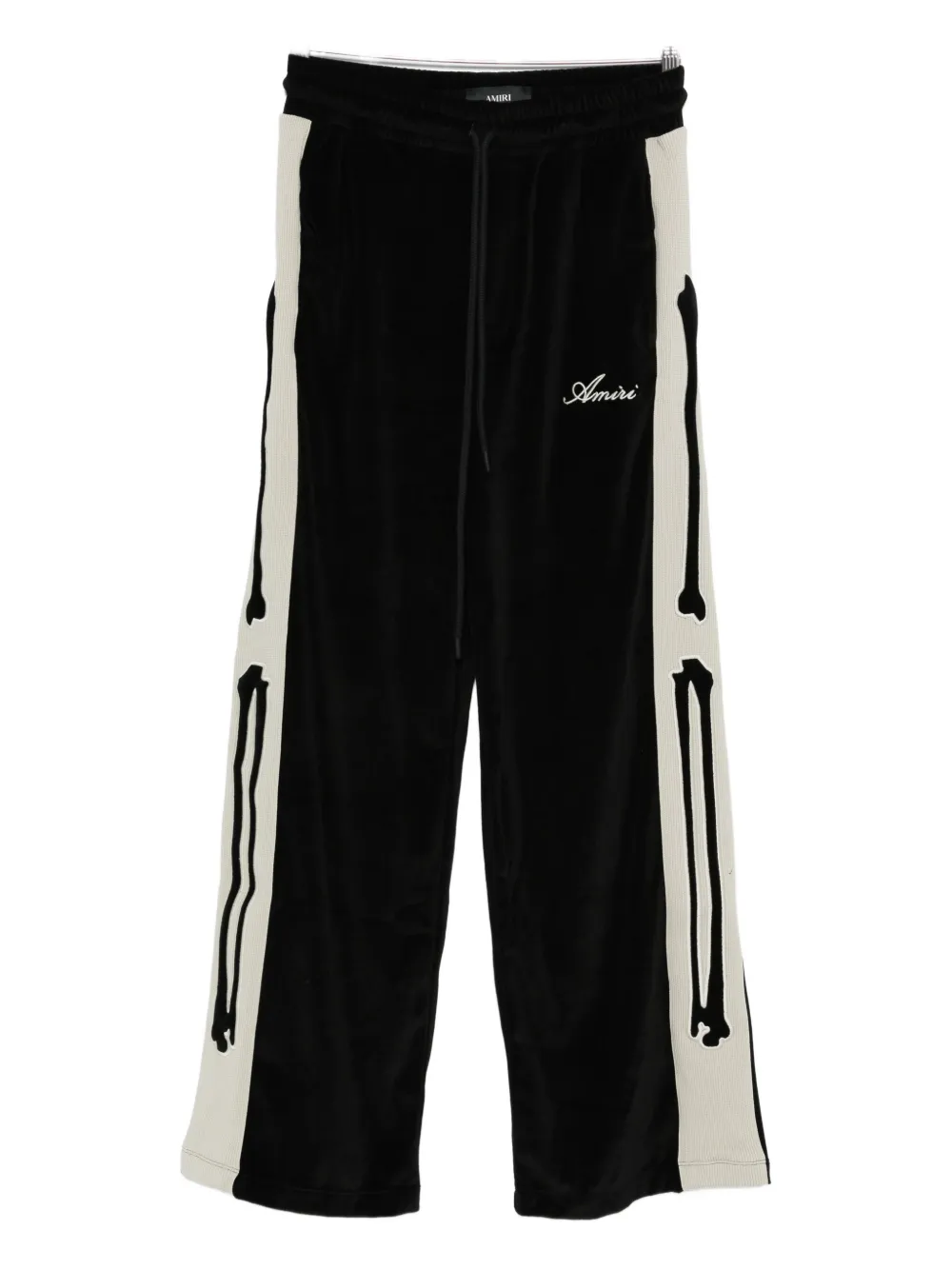 AMIRI Bones velvet-effect track pants - Nero