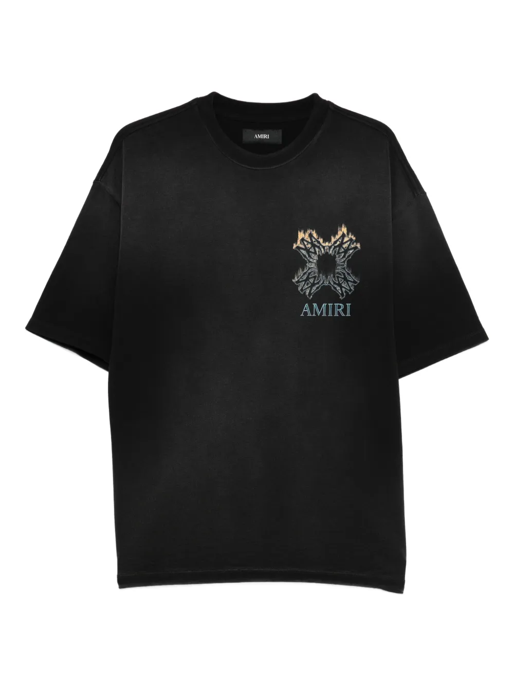 AMIRI playera Ma Quad Flames | negro | Image 1
