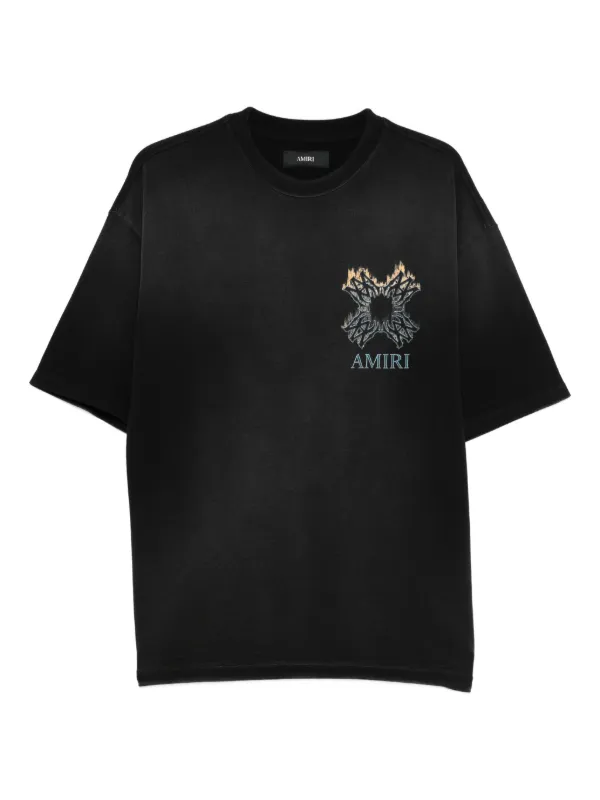 AMIRI Ma Quad Flames Tシャツ | ブラック | FARFETCH JP