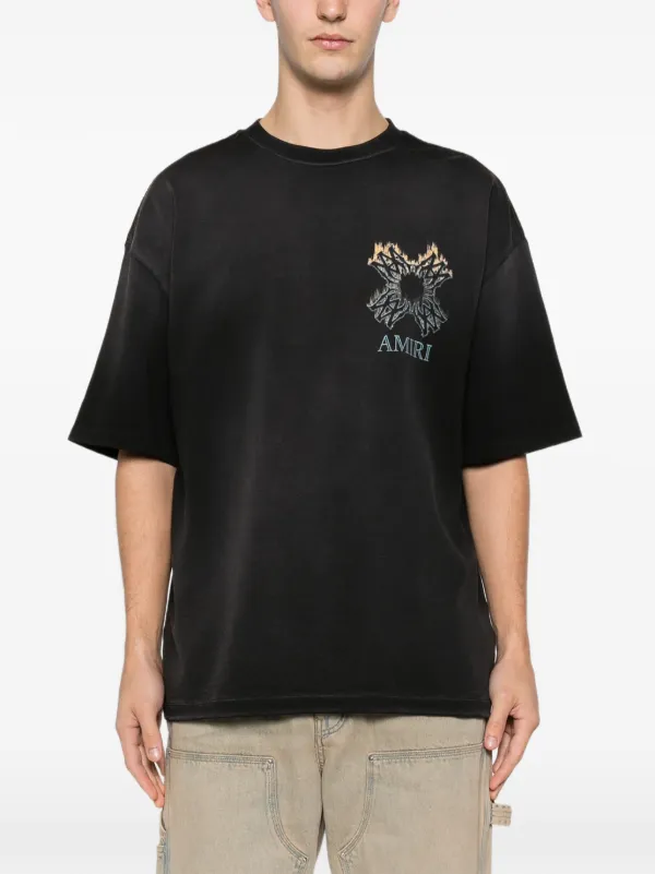 AMIRI Ma Quad Flames Tシャツ | ブラック | FARFETCH JP