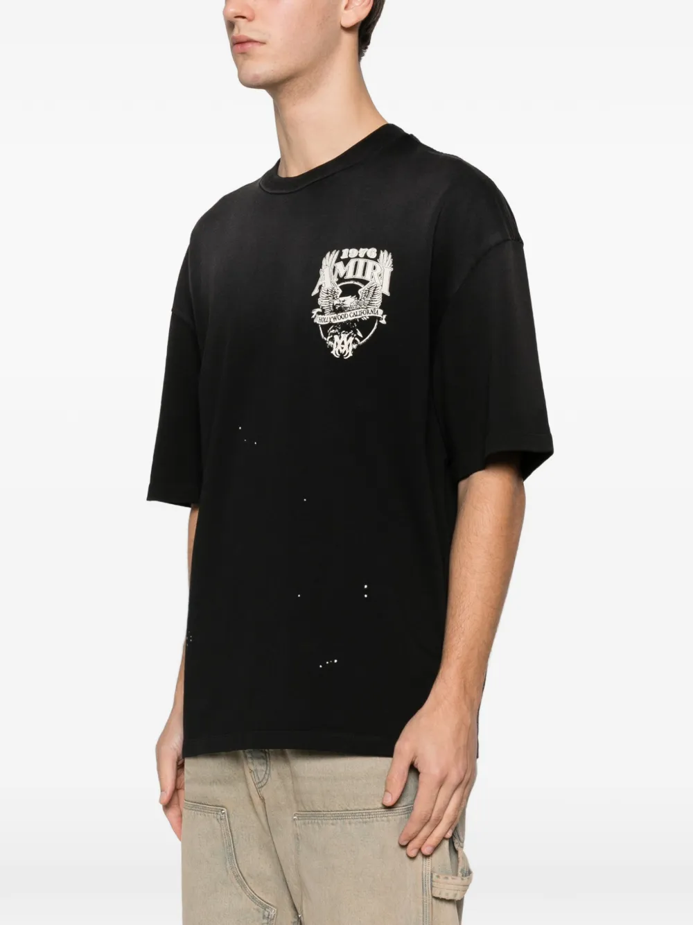 Amiri Oversized Essential Tee In Black