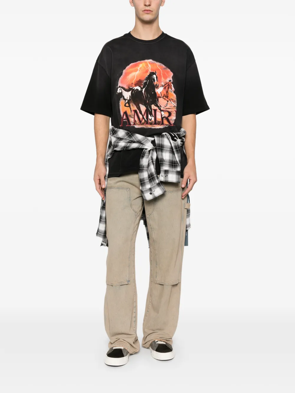 AMIRI Plains graphic T-shirt - Zwart