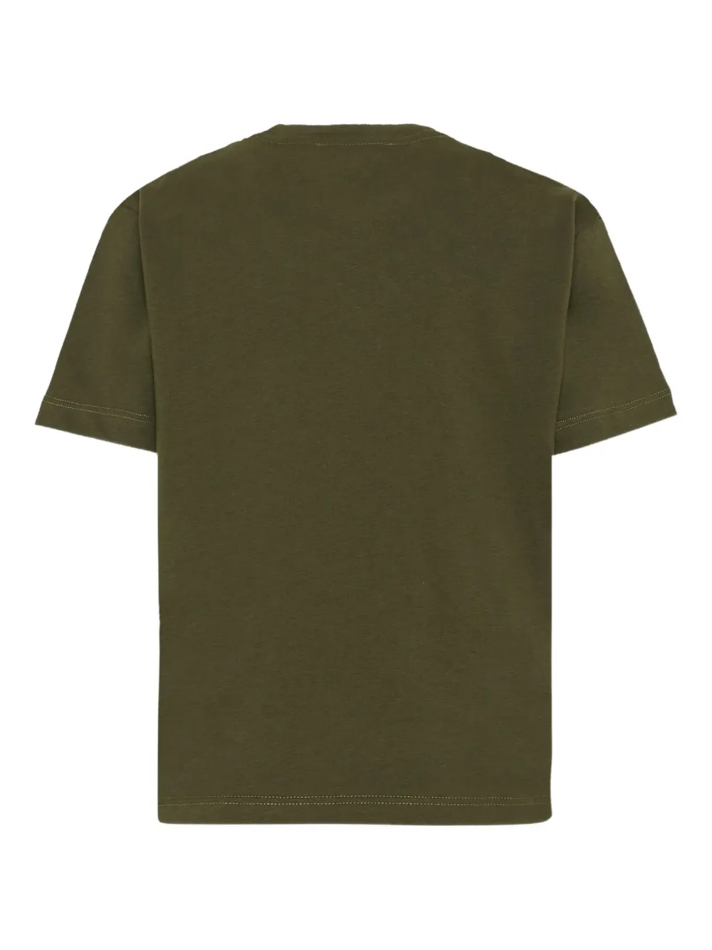 Msgm Logo T-shirt In Green