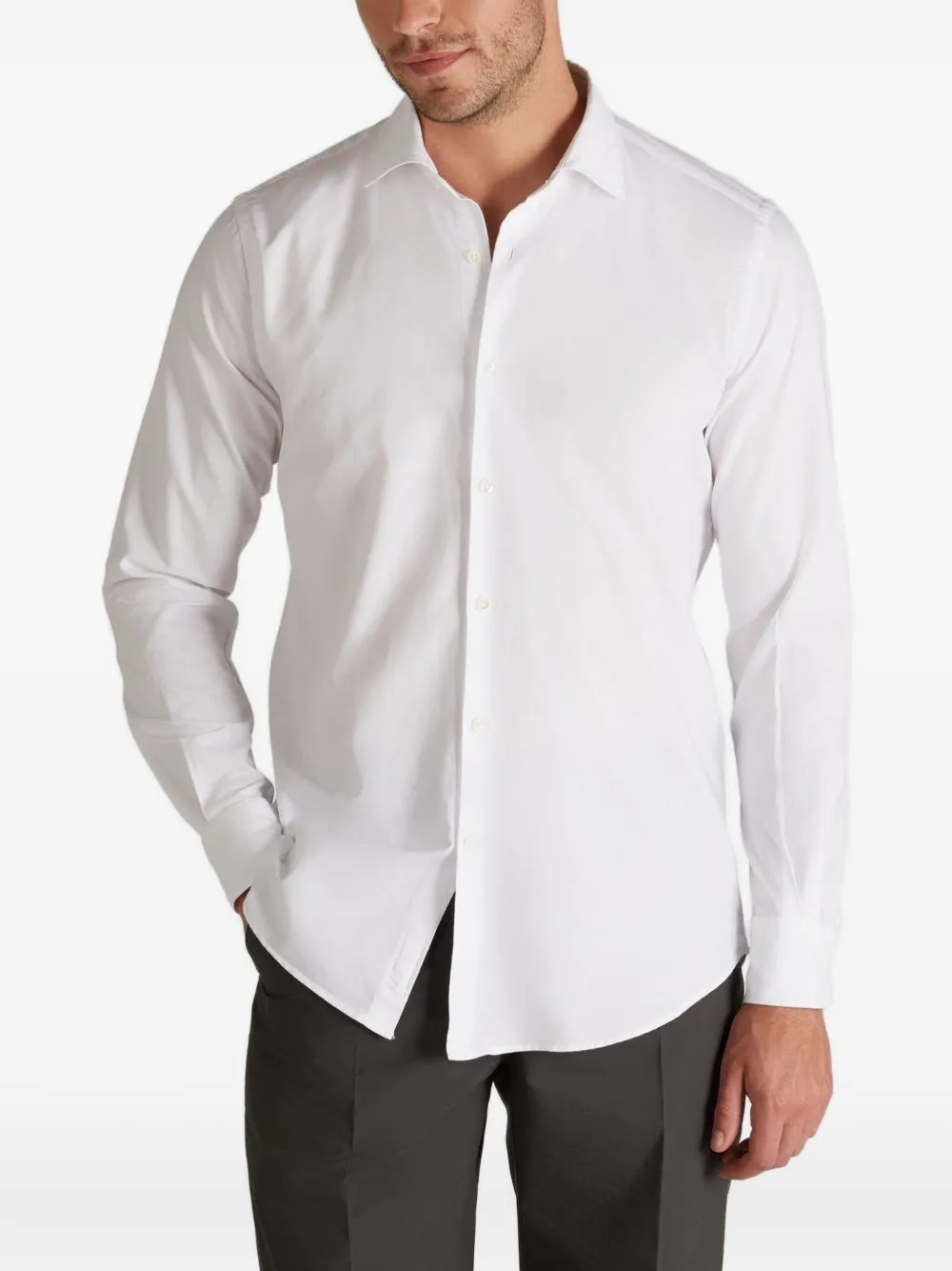 Glanshirt Buttoned Shirt In White