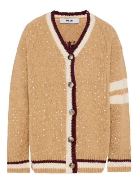 MSGM Kids cardigan brodé de sequins
