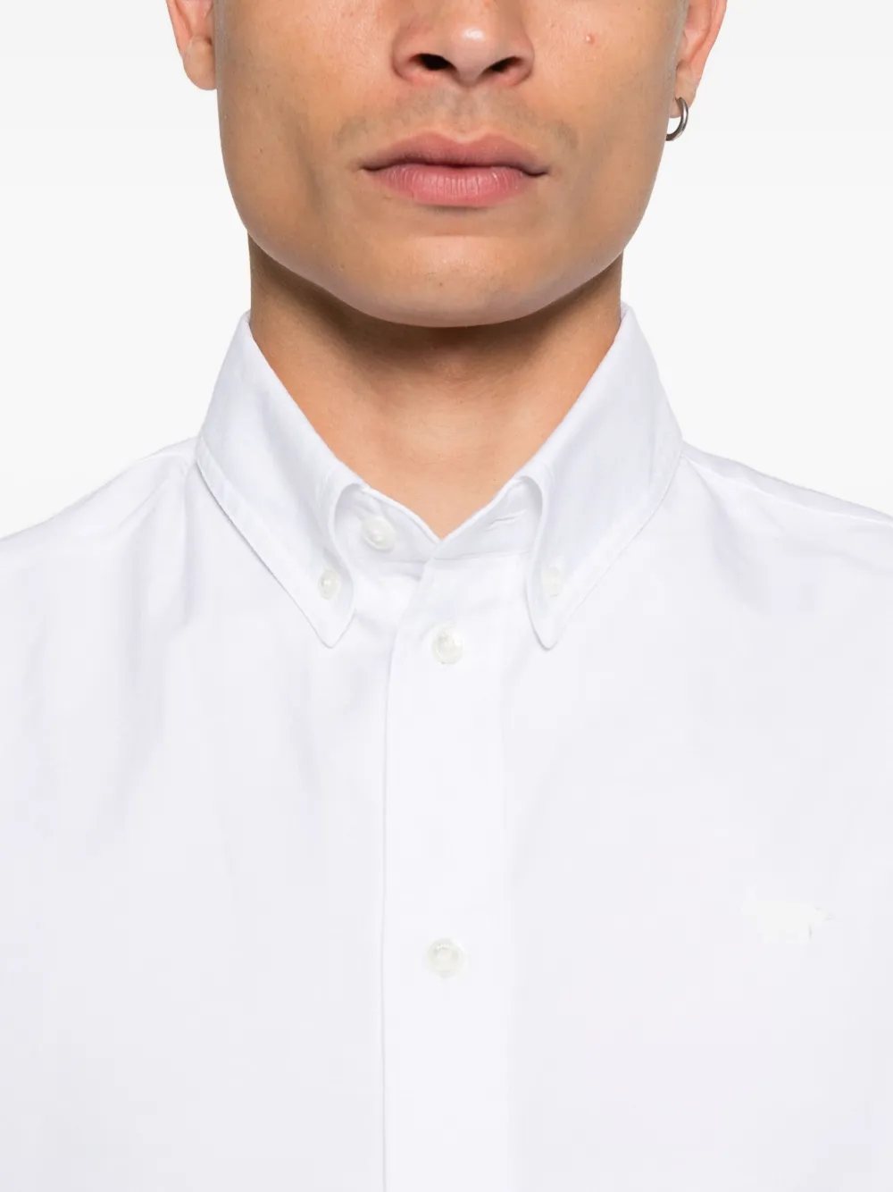 Maison Kitsuné Katoenen overhemd Wit