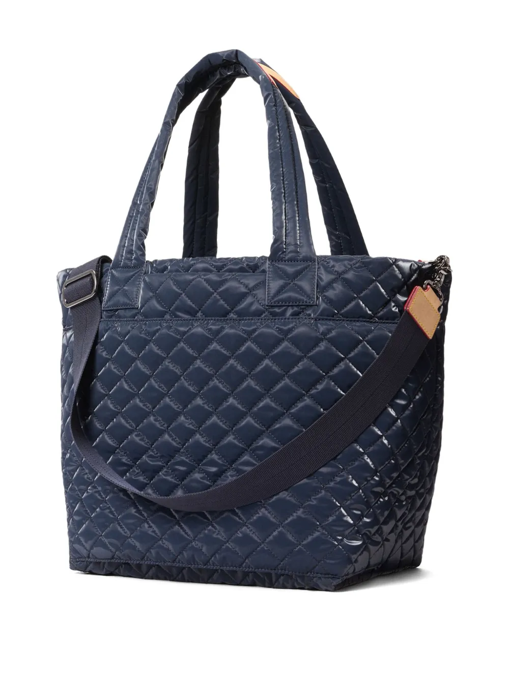 Mz Wallace Medium Metro Deluxe Quilted Nylon Tote In Blue