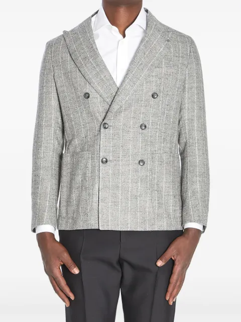 Tagliatore Montecarlo pinstripe double-breasted jacket
