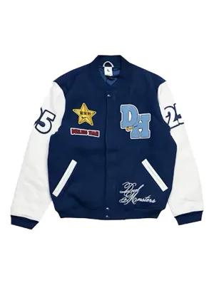 Jordan x J Balvin Varsity Bomber Jacket | Blue | FARFETCH