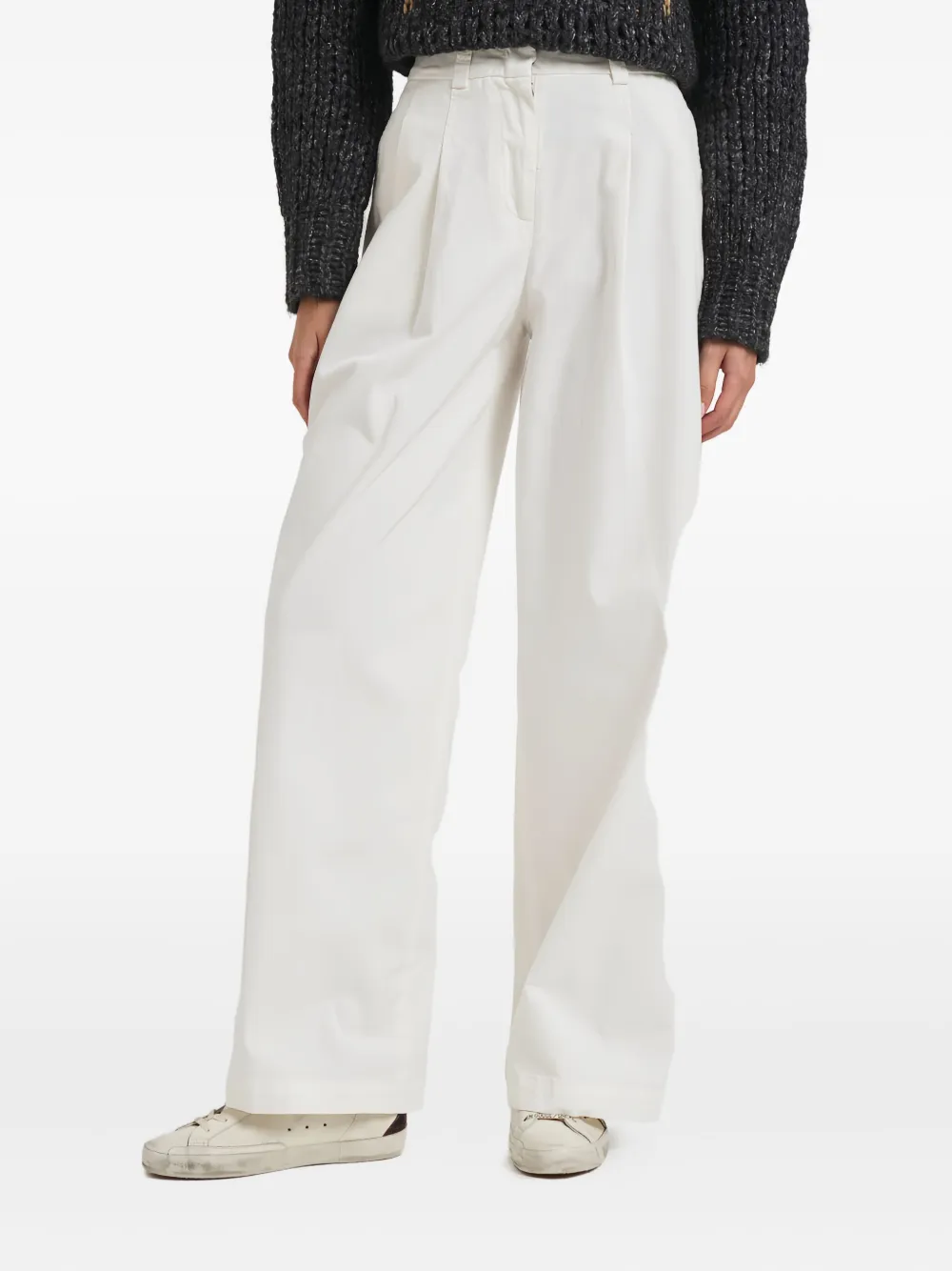 Peserico pleated trousers - Bianco