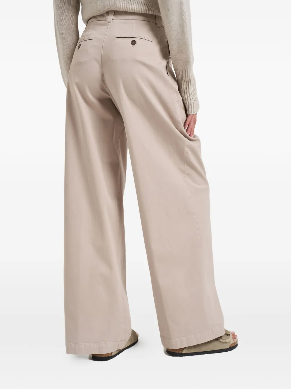 Peserico Pleated Trousers In Neutral