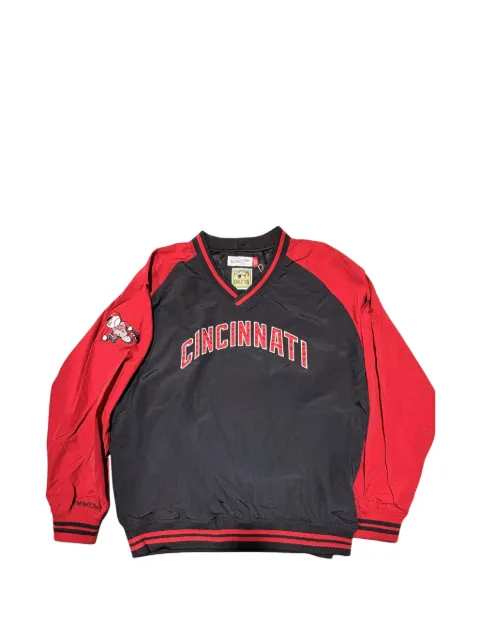 Mitchell & Ness MLB Cincinnati Reds logo-embroidered sweatshirt