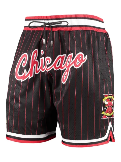 Mitchell & Ness pinstripe drawstring shorts