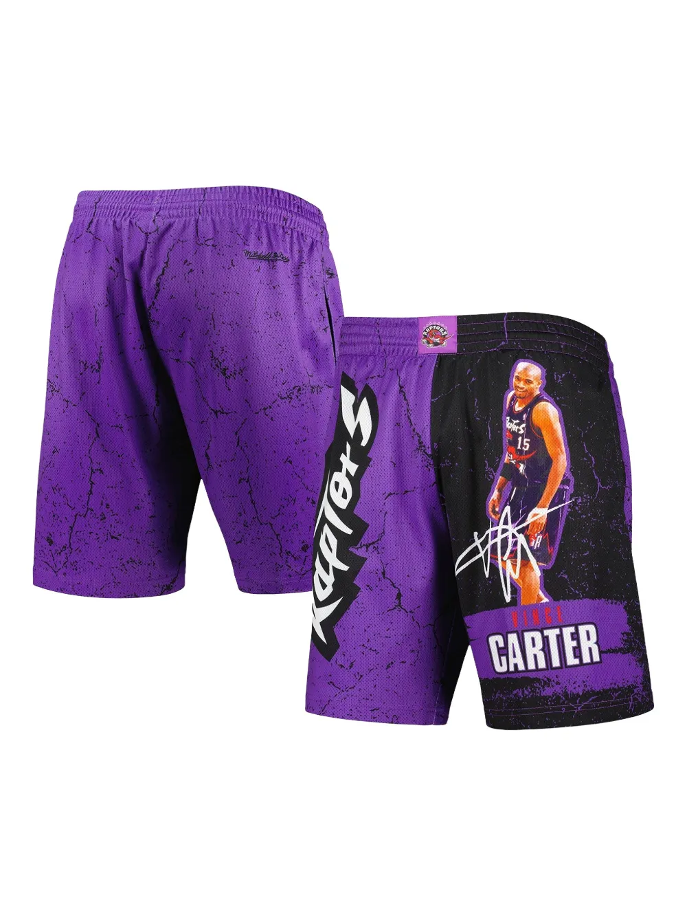 Mitchell & Ness Vince Carter Toronto Raptors Player Burst shorts | Track & Running Shorts | Image 2