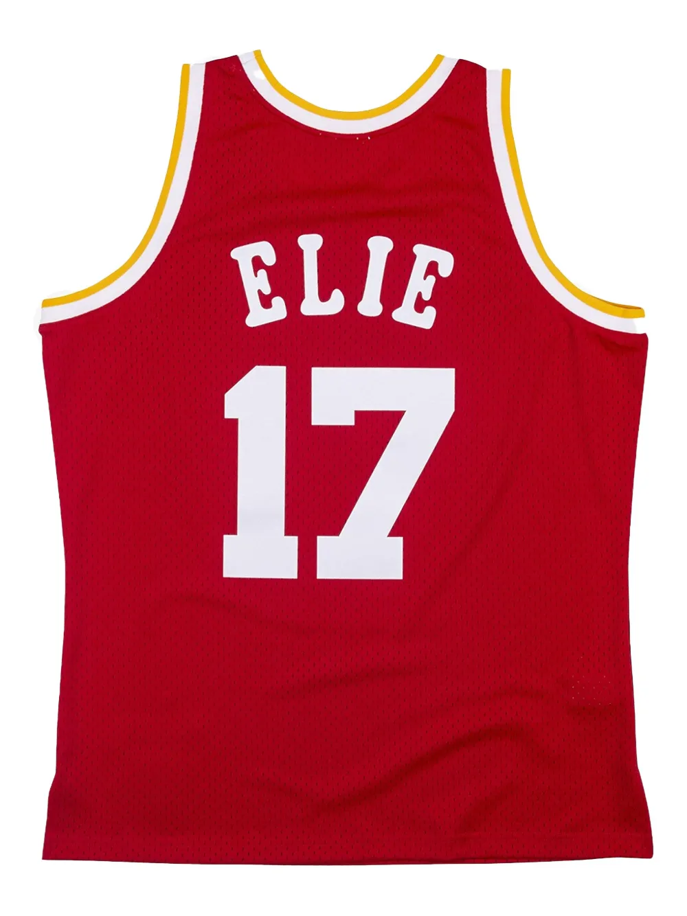 Mitchell & Ness Houston Rockets Mario Elie 1993 Hardwood Classics Swingman Jersey. | Red | Image 1
