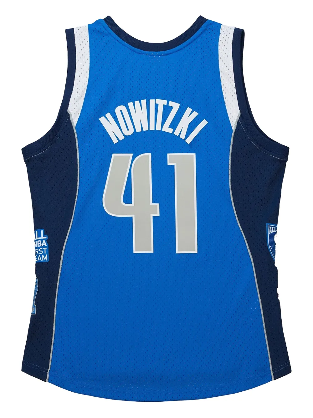 Mitchell & Ness Dirk Nowitzki Dallas Mavericks 2011-12 jersey - Blauw