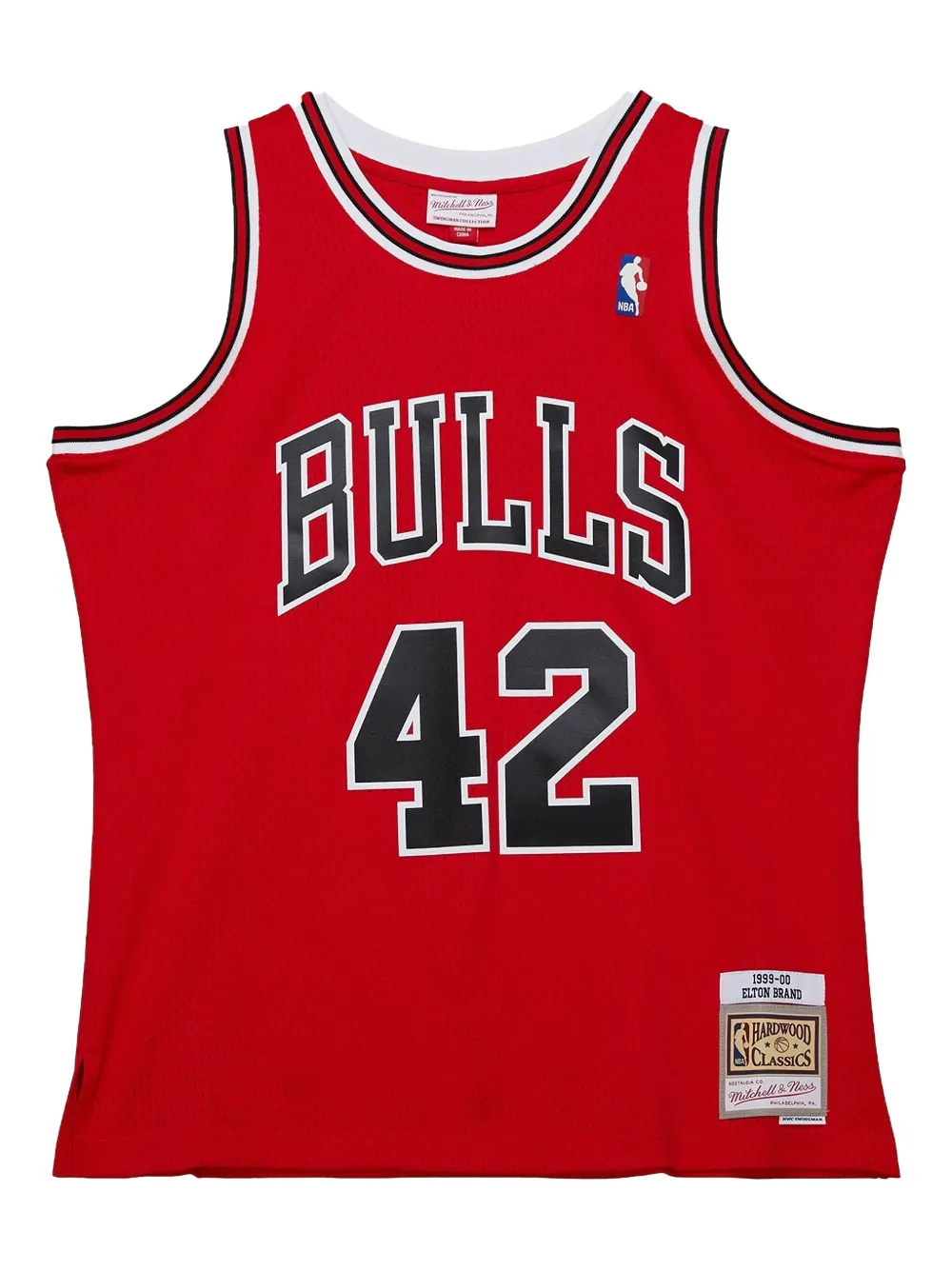 Mitchell & Ness T-shirt Elton Brand Chicago Bulls 1999-00 - Rosso