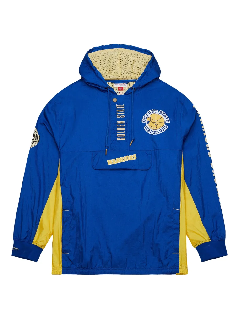 Mitchell & Ness Felpa Golden State Warriors Team OG 2.0 con cappuccio - Blu