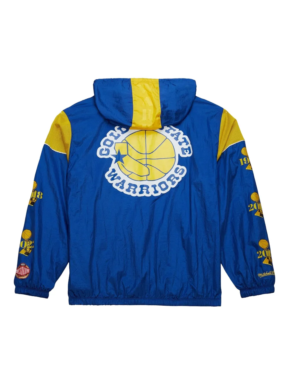 Mitchell & Ness Golden State Warriors Royal Team OG 3.0 half-zip fastening | Hooded Jackets | Image 2