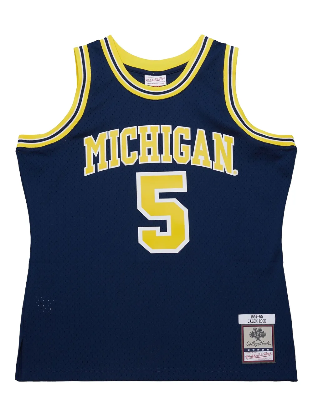Mitchell & Ness x NCAA Top Michigan Wolverines 1991-92 Jalen Rose - Blu
