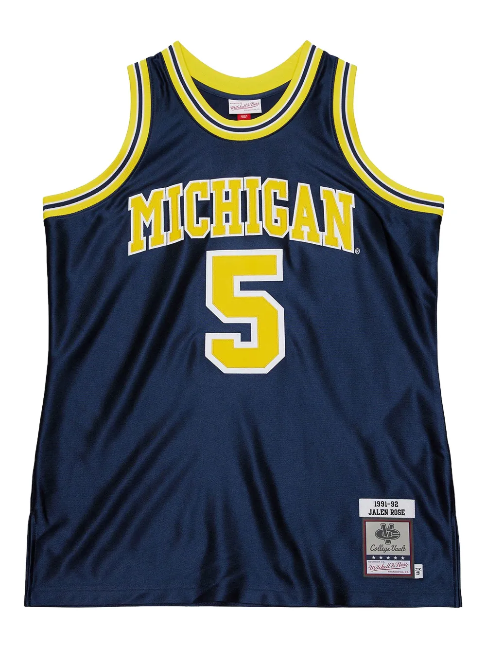 Mitchell & Ness Canotta NCAA Michigan 1991 Jalen Rose - Blu