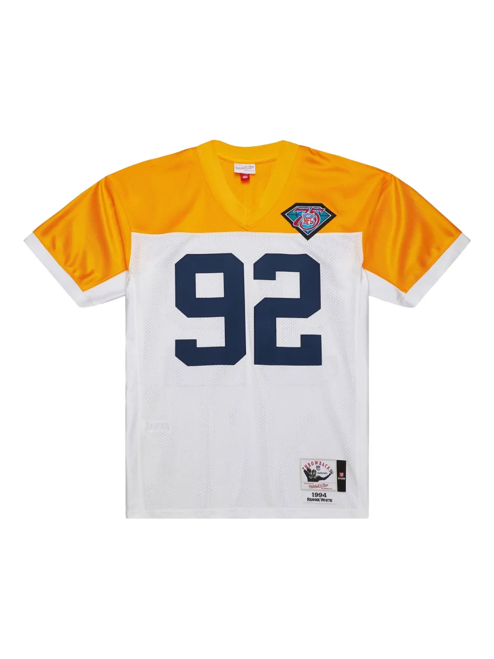 Mitchell & Ness x NFL T-shirt Green Bay Packers 1994 Reggie White - Bianco