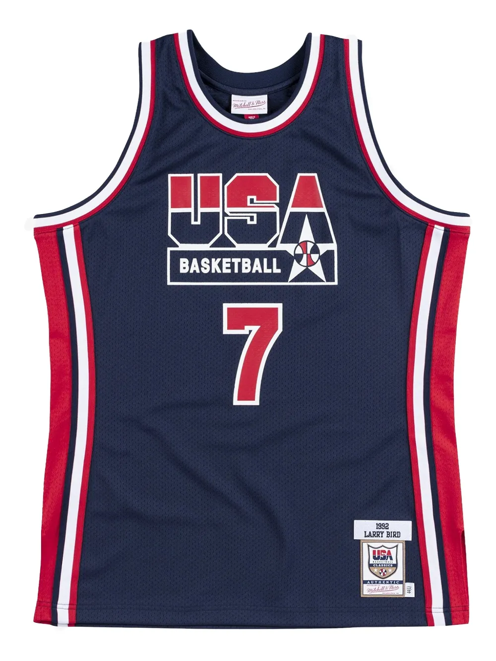 Mitchell & Ness Canotta NBA Team USA 1992 Larry Bird - Blu
