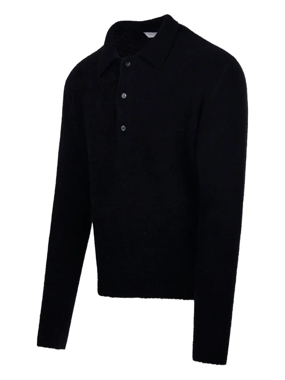 Diana Studio Wool-blend Polo Shirt In Black
