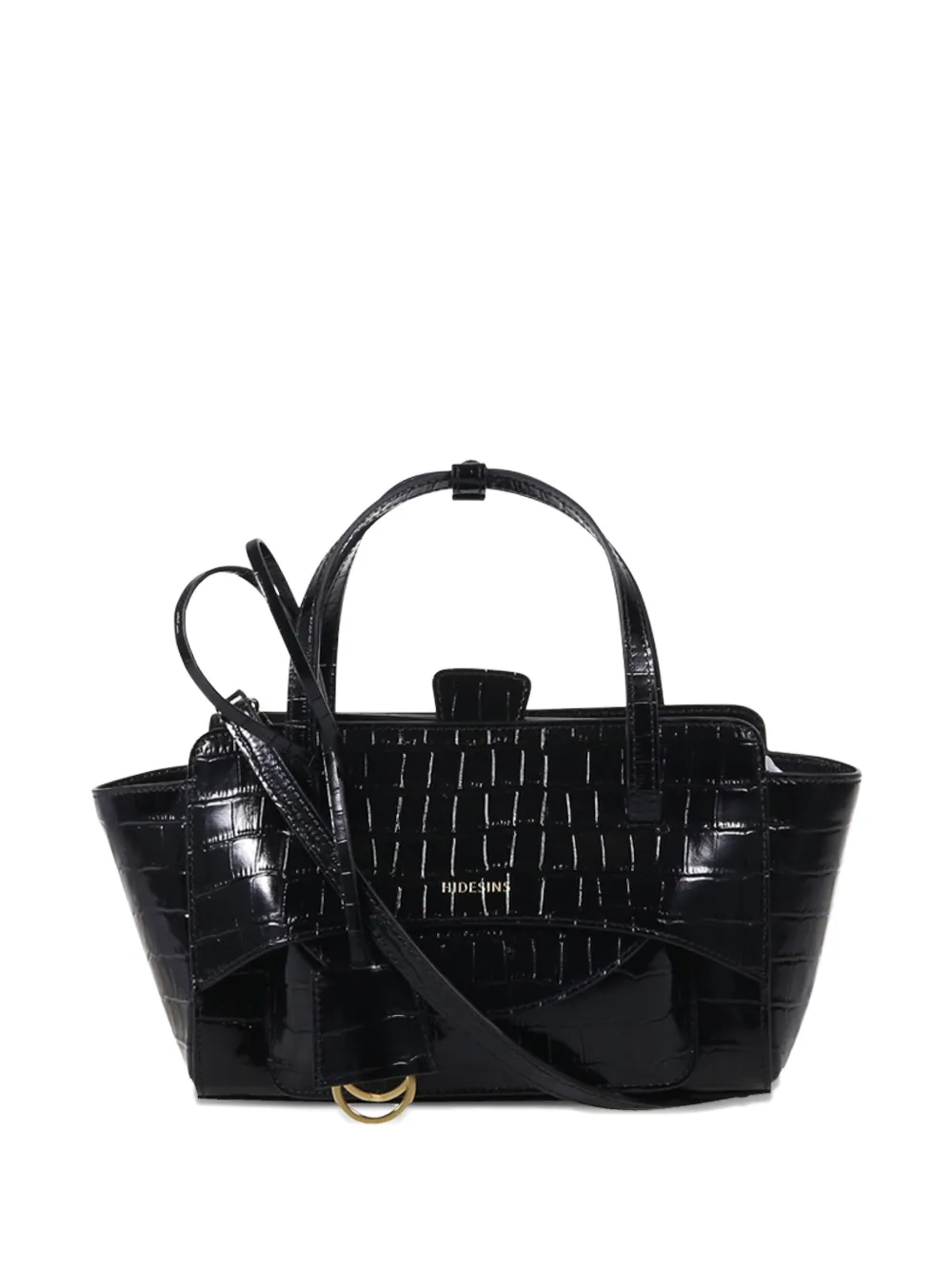 Hidesins Flap Tote Bag In Black