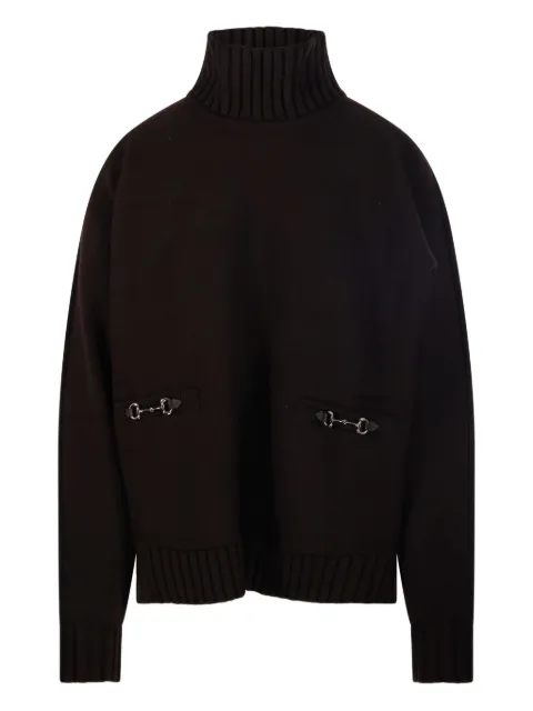 Gucci Horsebit-detail turtleneck sweater