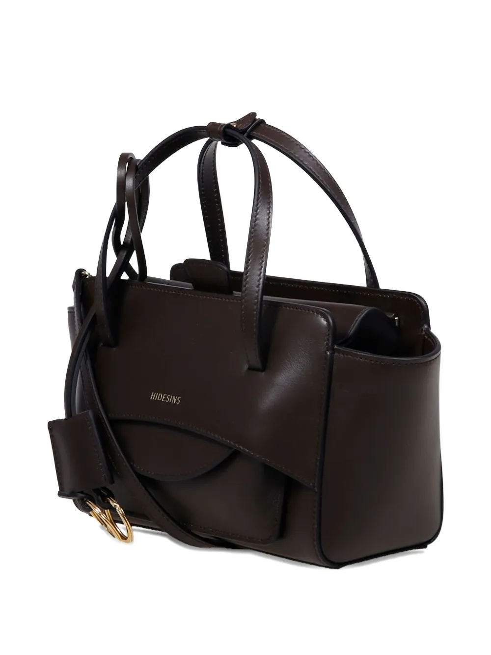 Hidesins Small Flap Tote Bag In Brown