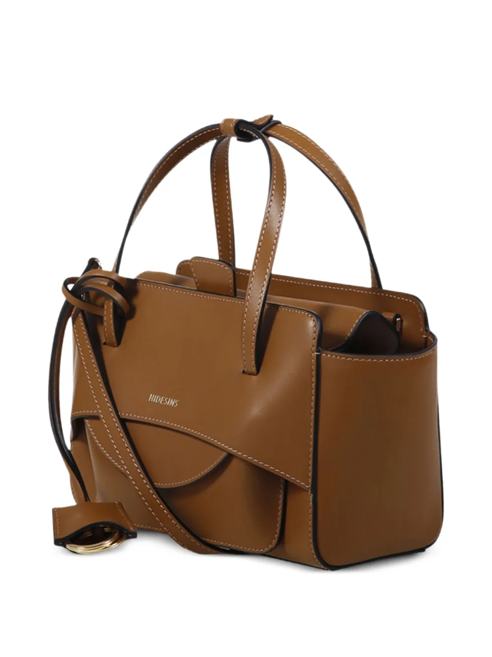 HIDESINS Kleine Flap shopper Bruin