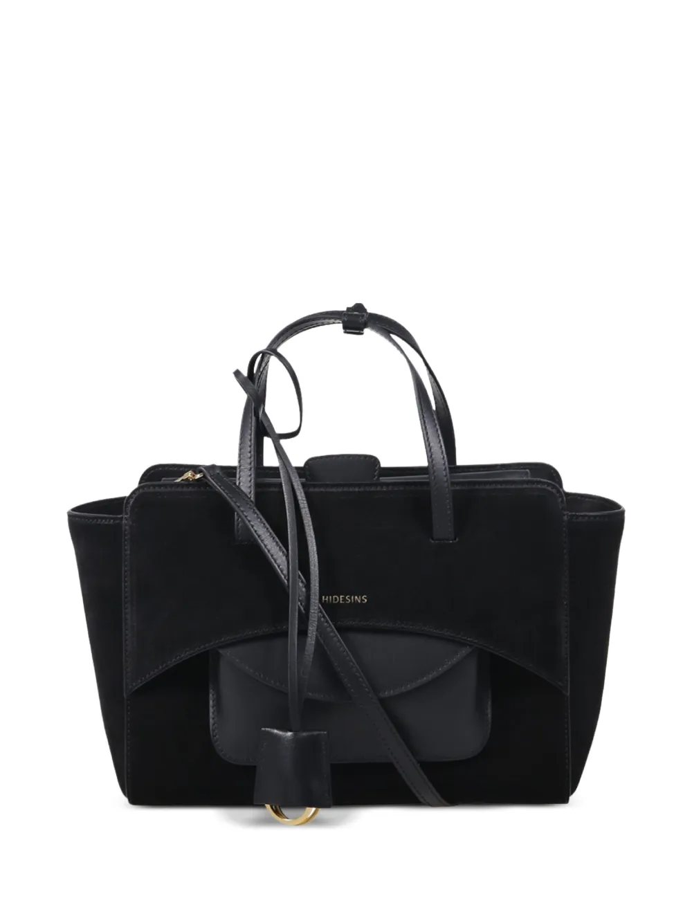 HIDESINS flap-pocket satchel bag - Nero