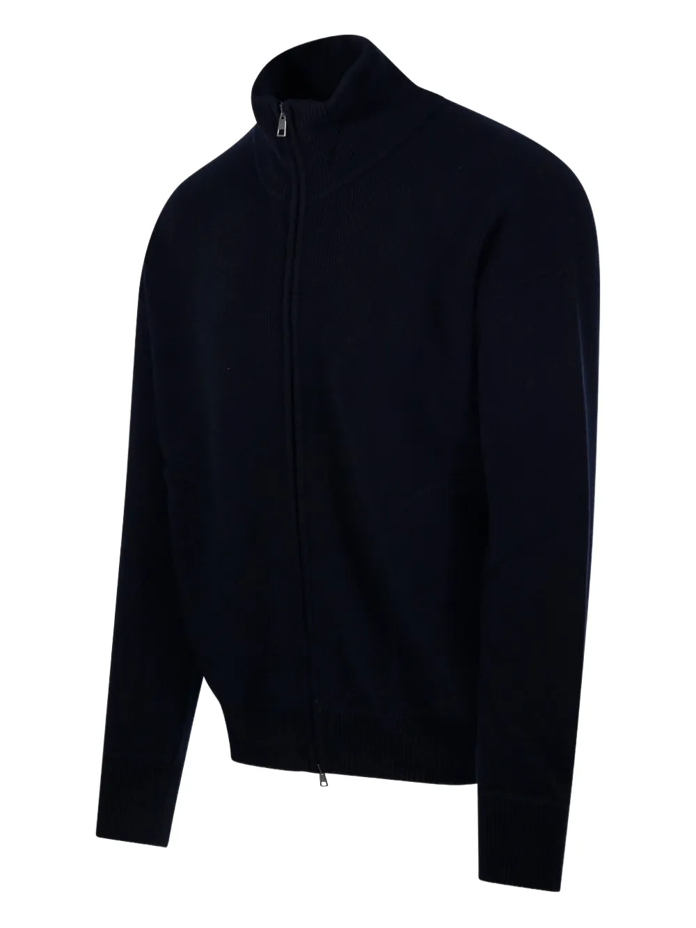 Roberto Collina Vest met rits Zwart