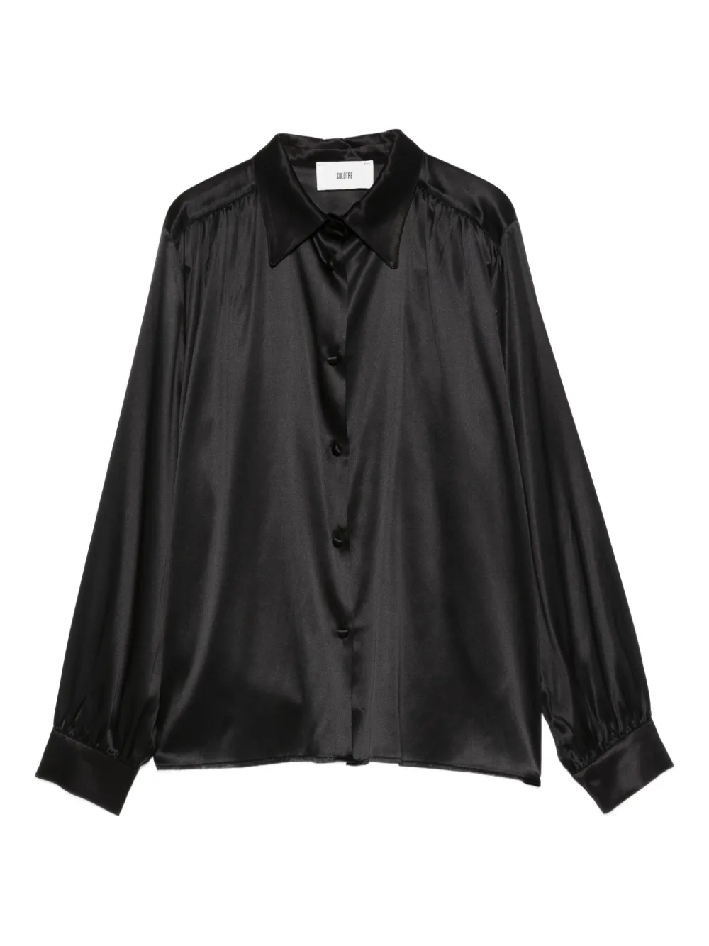SOLOTRE camisa con botones | negro | Image 1