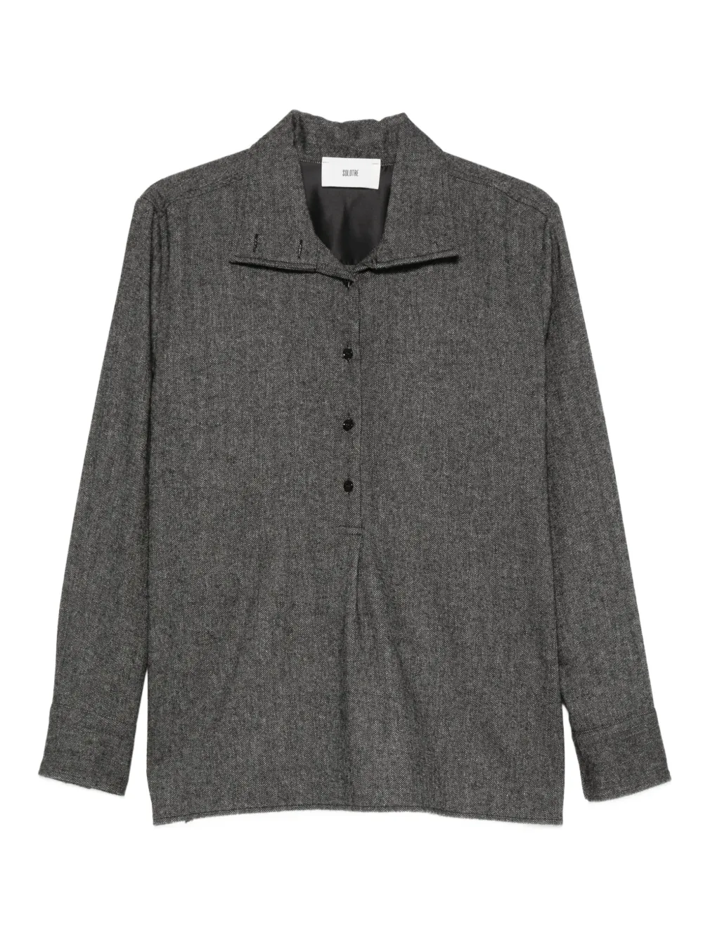 SOLOTRE camisa con botones | gris | Image 1