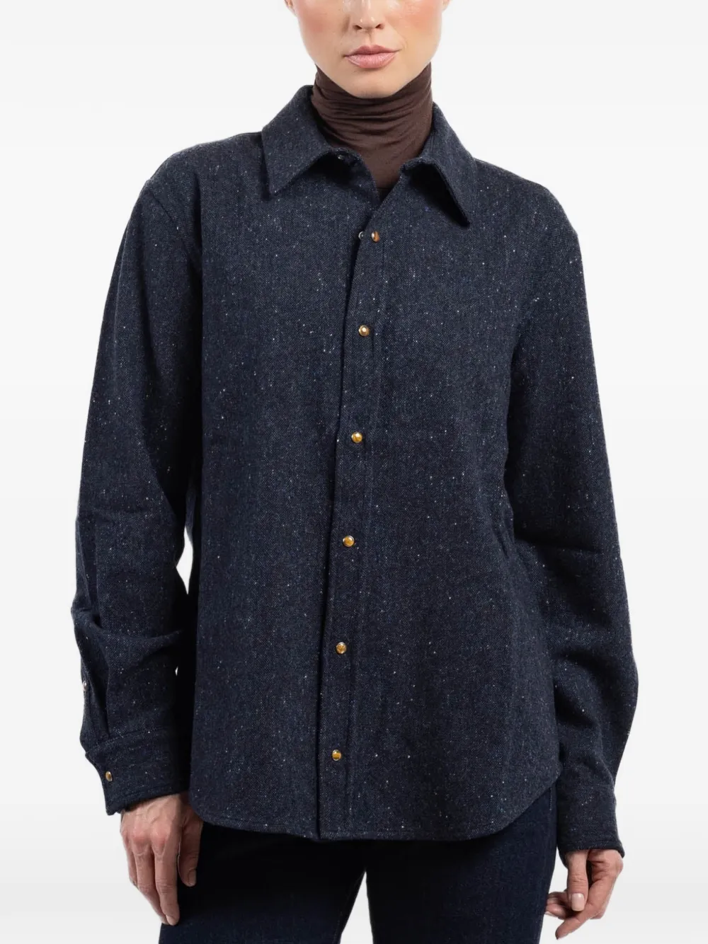 GOD'S TRUE CASHMERE Button-up shirt Blauw