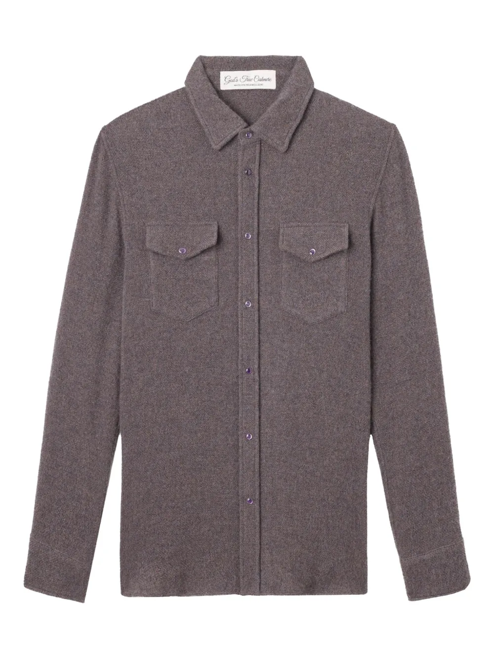 GOD'S TRUE CASHMERE pocket button shirt - Grigio
