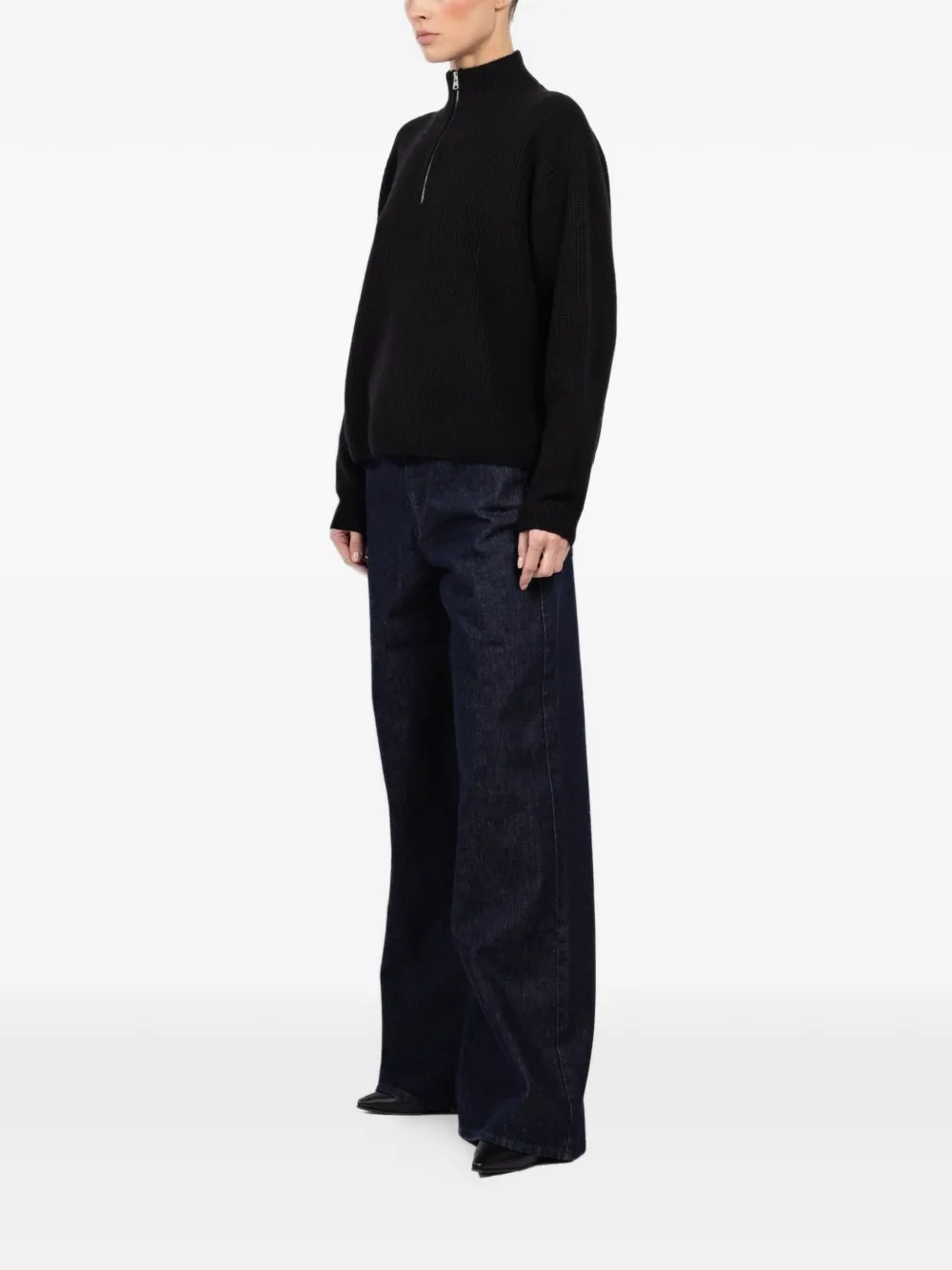  Jenni Kayne Half-zip Sweater - Black 