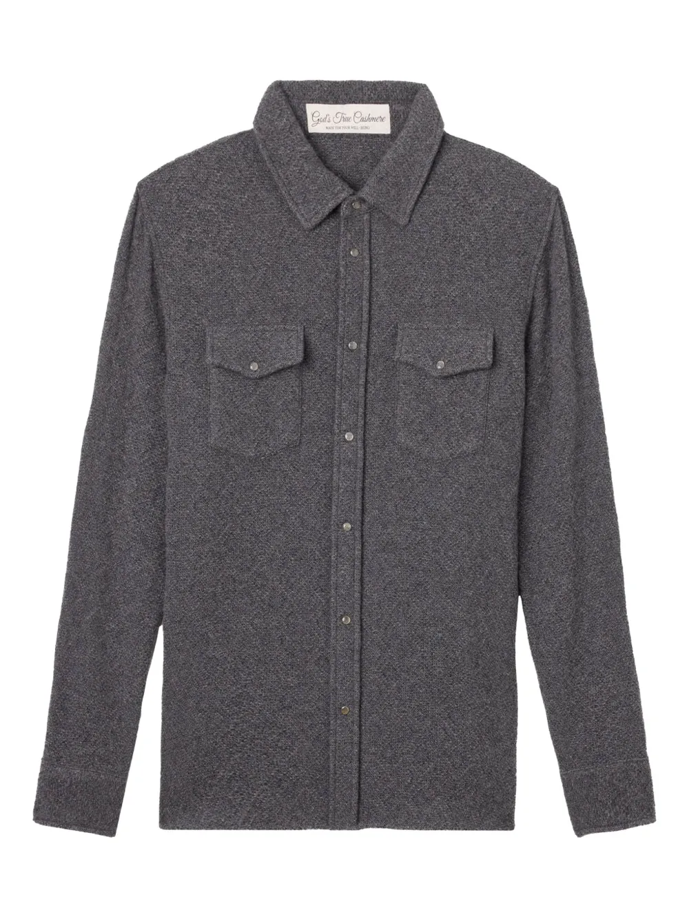 GOD'S TRUE CASHMERE buttoned pocket shirt - Grigio