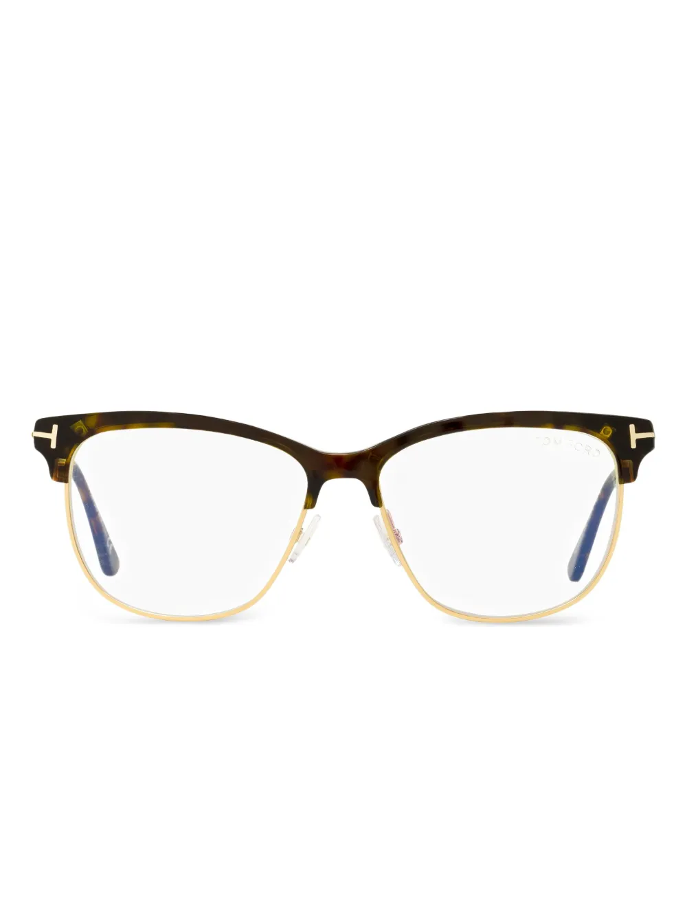 TOM FORD Eyewear rectangular-frame glasses | Brown | Image 1